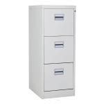 High Sided 3 Drawers Metal Filing Cabinet For A4 / A5 Documents