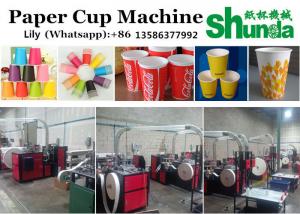 Wholesale High Gram Material Paper Tea Cup Making Machine 380V 50HZ 4.8KW Tea And Ice Cream Cup Hot/Cold Drink Cup Making Machine from china suppliers