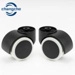 Top Plate Office Chair Castor Wheels 11mm Thread Size Grip Ring Stem