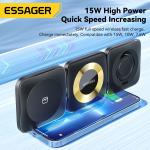 ESSAGER Waves 3 in 1 Wilress Charger 15W Best Fast Charging Wireless Phone