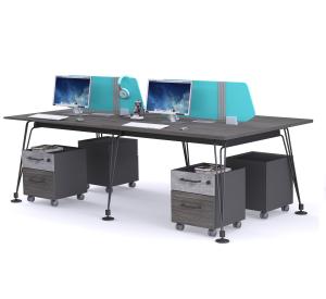 Wholesale Eco Friendly Melamine Faced Chipboard Office Workstation Desk 2400*1200*750mm from china suppliers