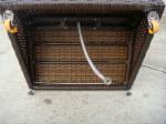 Black Strong Rattan Wicker Shower , Outdoor Beach Cane Shower