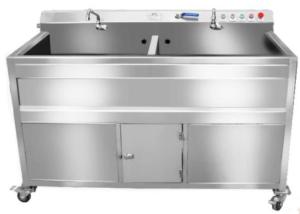 Wholesale SS304 Food Processing Machinery Double Tank Veg Washing Machine from china suppliers