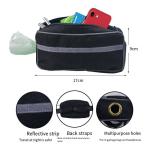 Pet Sports Running Reflective Material Leash Dog Double Handle Leash With Waist