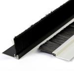 Flexible Window Door Metal Brush Seal Strip Nylon Bristles Weatherstripping