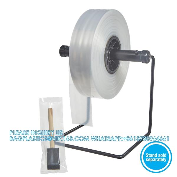 LDPE Poly Tubing, Mini Roll, 2" W X 1000' L, 2 Mil Clear Plastic Poly Tubing