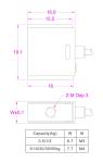Small Size Force Transducer 25lb 50lb 100lb Miniature S-Beam Jr Load Cell