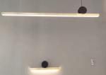 LED Black and Gold Indoor Lighting Adjustable Long Cord Staircase Brass Pendant