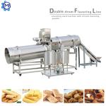 SS 201 304 Corn Puff Production Line Silver Snack Food Extruder Machine