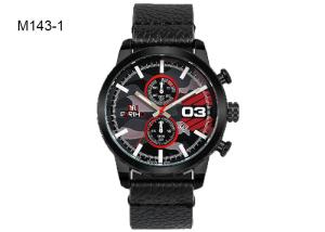 Wholesale BARIHO Men's Quartz Watch Four Color Options Leather Band Wrist Watch M143 from china suppliers
