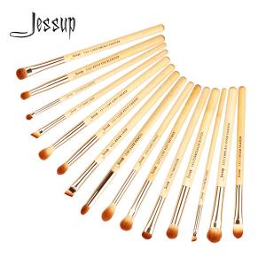Wholesale Jessup 15pcs Bamboo Makeup Brushes Set Cosmetic Brush Factory Makeup Brush Brands T137 from china suppliers