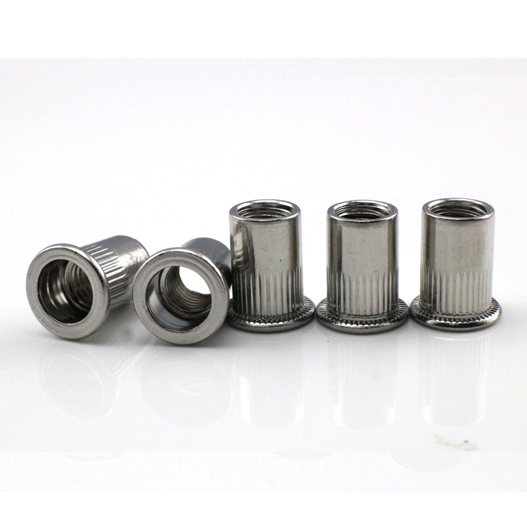 GB17880.5 Stainless Steel Rivnut Insert Blind Rivet Nut Flat Head Riveted Nuts