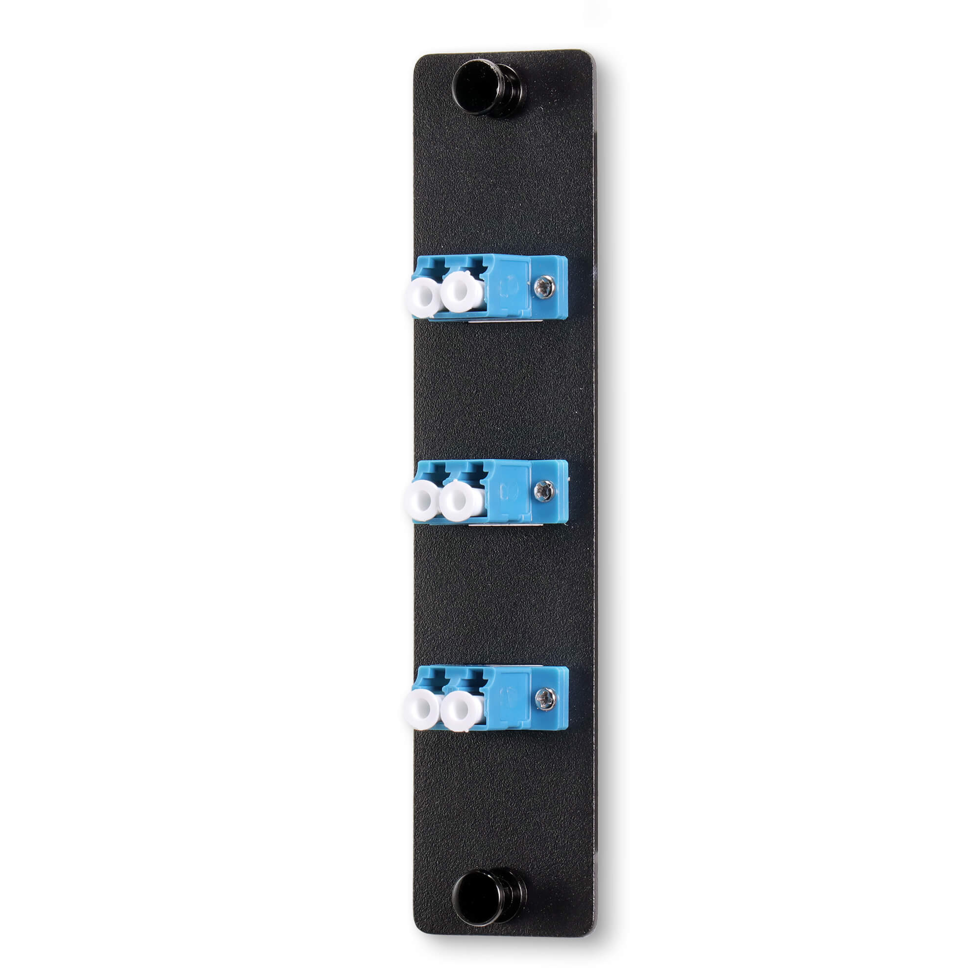 LC 3 Position Fiber Patch Panel 6 Port With Duplex Single Mode Adapters