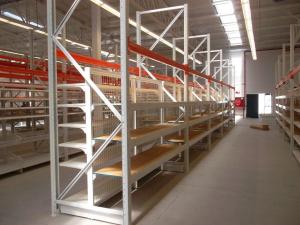 Wholesale Metallic Supermarket Pallet Rack Shelving , Heavy Duty Warehouse Racks from china suppliers