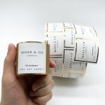 4.2CM Recycled Waterproof Permanent Stickers For Plastic Vinyl Labels