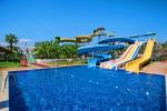 Outdoor Water Game Park Children Custom Equipment With Fiberglass Slide Set