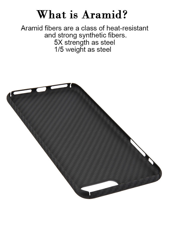 Low Flammability iPhone 7 Plus Aramid Fiber Phone Case
