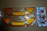 Plastic Material Bicycle Spoke Reflectors Arrow Type Colorful Eco - Friendly