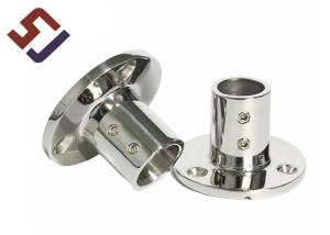 Wholesale 1.4308 Oem Ss Investment Casting Round Flange Base Marine Hardware Pipe Stanchion from china suppliers