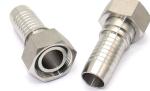 20491 Stainless Steel 90 Elbow Metric Swivel Female O-Ring L.T Hydraulic Fitting