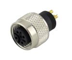 ip67 waterproof connector M8 M12 circular Male Female 3 4 5 pin straight front