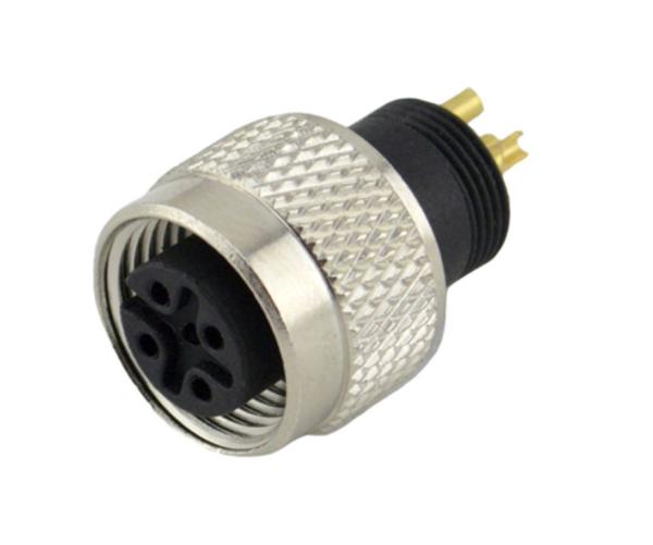 ip67 waterproof connector M8 M12 circular Male Female 3 4 5 pin straight front