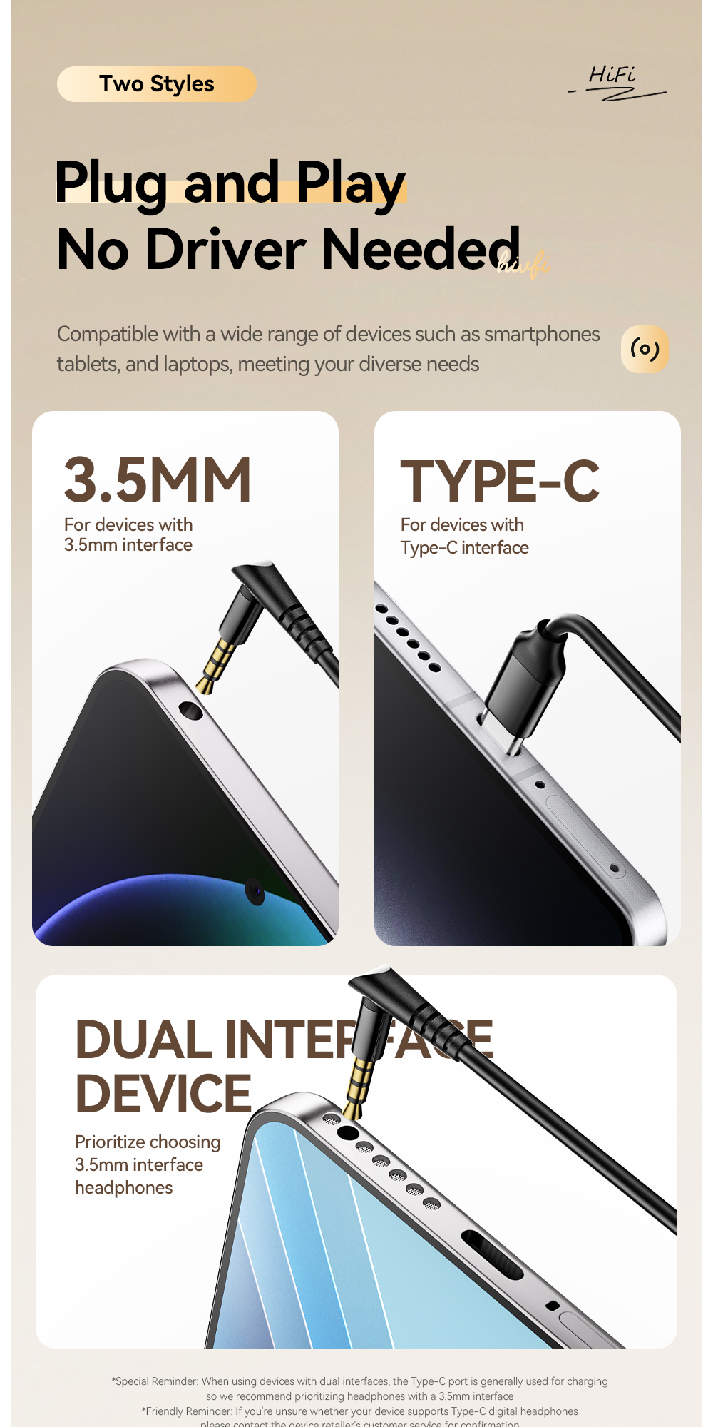 ESSAGER G62 in Ear USB Type C Jack Aux 3.5mm Earphone Earbuds