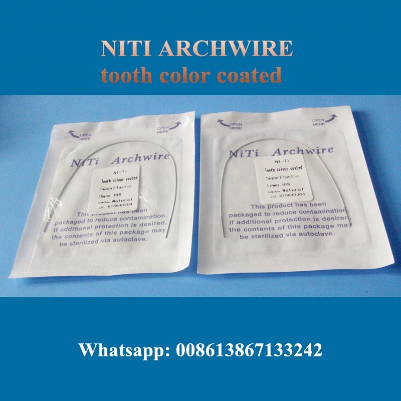 Orthodontic Materials NiTi Straight Wire 5M with Round Rectangular Archwires 0.018" Size