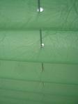 100% polyester fabric pleated shades for windows with steel headrail and steel