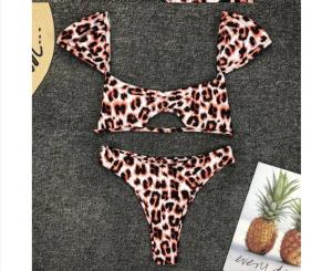 Wholesale Womail Alluring Biquini Leopard Printed Bikini Push-Up Padded Swimwear Women's from china suppliers