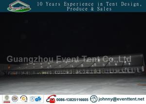 Wholesale double roof transparent outdoor warehouse tent with glass wall, steel door from china suppliers