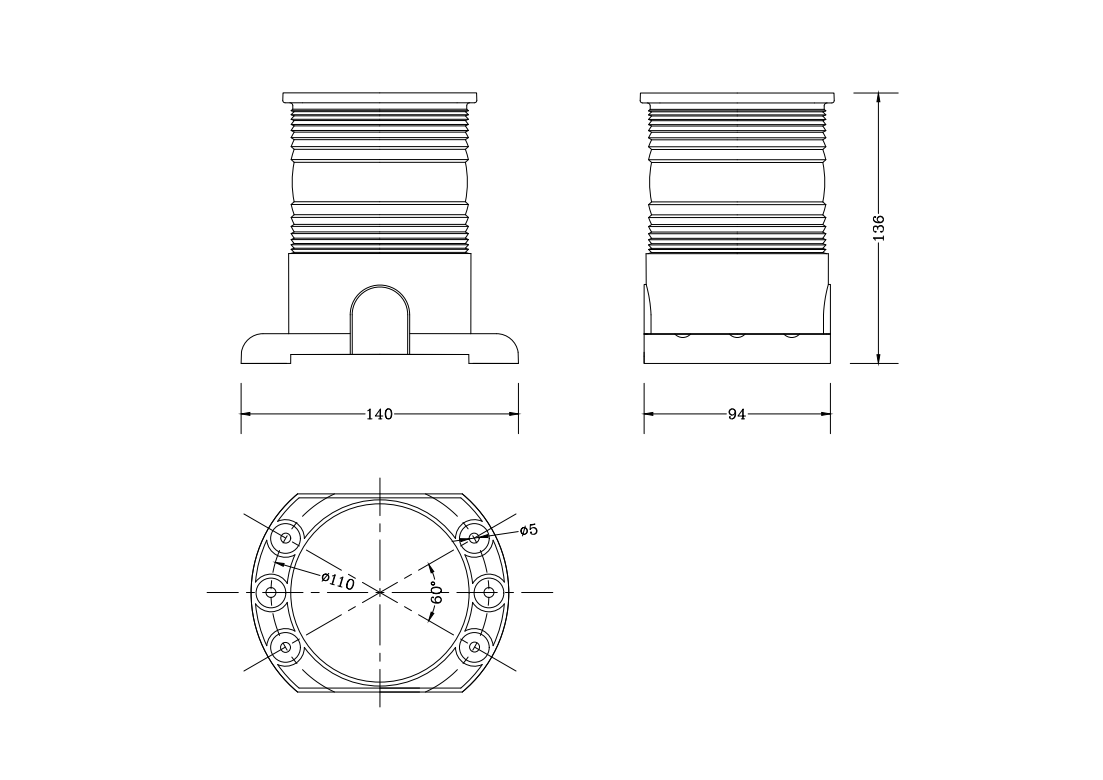 Solar Marine Led Navigation Lights 3500K Led Mast Light Sailboat