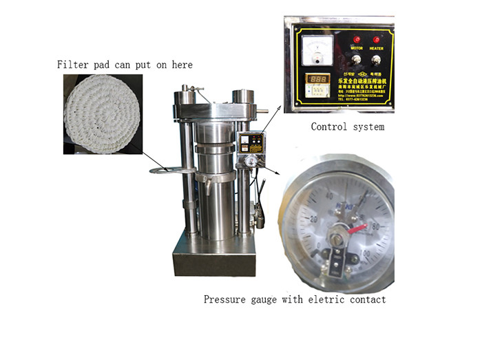 Batch Model Hydraulic Oil Press 8kg Sesame Seeds Machine