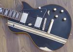 Black ESP Relic guitar single cutaway solid body electric guitar gold hardware