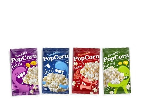8 Colors Printing Heal Sealed Plastic Eco Friendly Custom Printed Donuts Packaging Bag for Popcorn