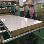 48kg/M3 Roof Panels Heat Insulation Materials Color Steel Rock Wool Sandwich