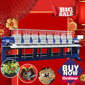 Wholesale High speed HO1508H tajima type computer embroidery machine japan best selling 400*450mm 8 head embroidery machine from china suppliers