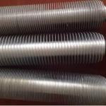 DELLOK Temperature Carbon Steel Fin Tube with Alu Copper Fins 0.3-1.2mm 2.5-20mm