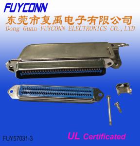 Wholesale Solder Champ Male 64 Pin Centronics Connector 32pairs plug with L shape metal hood from china suppliers