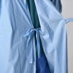 Blue High Performance Waterproof Surgical Gowns Disposable Overalls Non Toxic