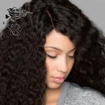 Curly Natural Black Lace Front Clip In Closure , Lace Hairpieces For Thinning