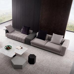 Wholesale OEM Hotel Lobby Furniture Modular Sofa Set Leather Fabric Straight Sofa Living Room from china suppliers