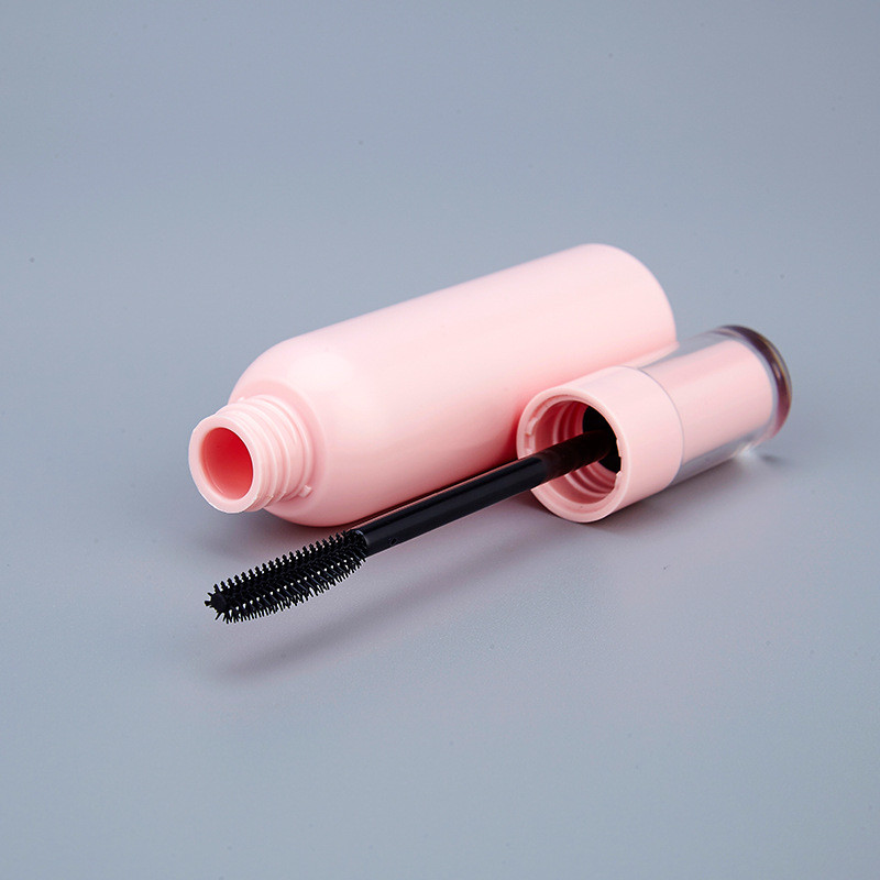 40ml Big Capacity Round Pink Plastic Mascara Tube ABS Pink Mascara Bottle