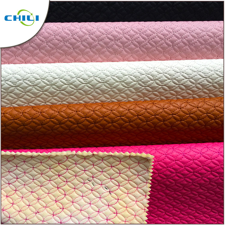 Waterproof Faux Leather Upholstery Fabric Easy Cleaning Quick Drying