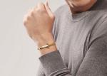 18K T1 Wide Diamond Hinged Bangle 43.31g weight for Anniversary