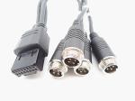 PVC 0.37M 16pin Female GT17 Aviation Connector Cable