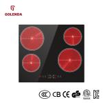Warm Keeping 4 Burner Ceramic Cooktop , 6000W Infrared Induction Cooker Auto Off