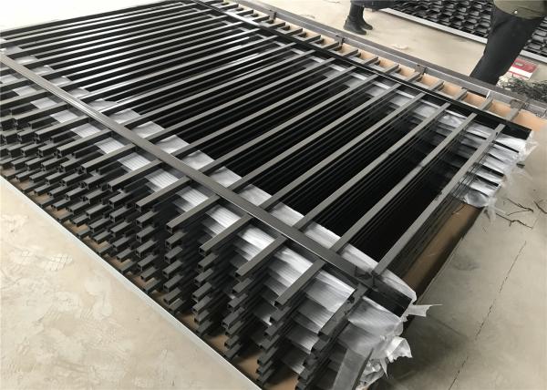 PVC Coated Ornamental Spear Top Security Steel Tubular Fence in Garden,Home