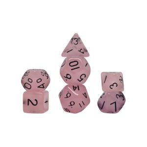 Wholesale Candy color natural resin character plays dice set dnd dice from china suppliers