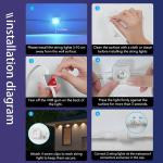 50ft IP67 Outdoor Waterproof Smart RGBIC permanent Eaves Lights with 75 Scene